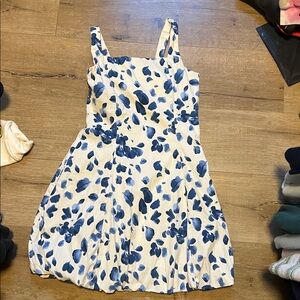Abercrombie Floral Sleeveless Dress with Bubble Hem